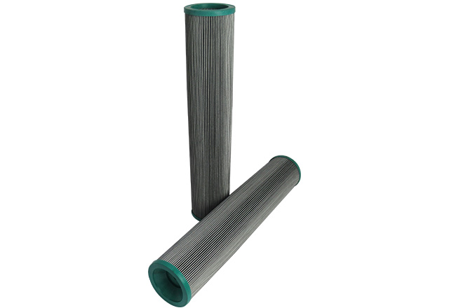 Pleated glass fiber filter 